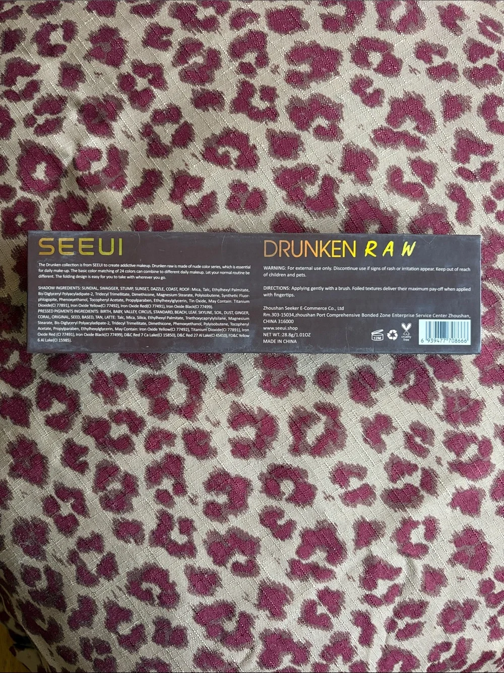 SEEUI DRUNKEN RAW EYE SHADOW PALLET